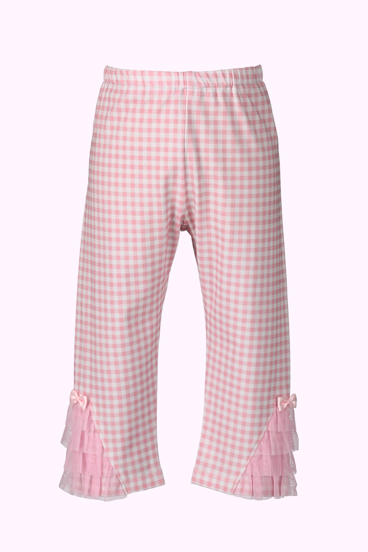 シャーリーテンプル　フリルとリボン付き　チェックパンツ　110 新品タグ付き BOTTOMS – タグ 