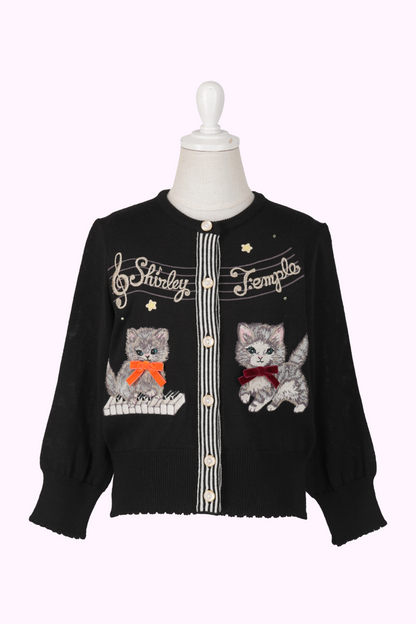 こねこ＆メロディーニットカーディガン（Toddler）