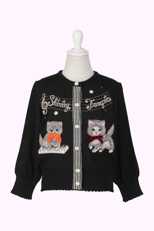 こねこ＆メロディーニットカーディガン（Toddler）