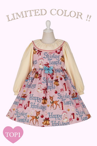 ハッピーホリデープリントドッキングワンピース（Toddler）