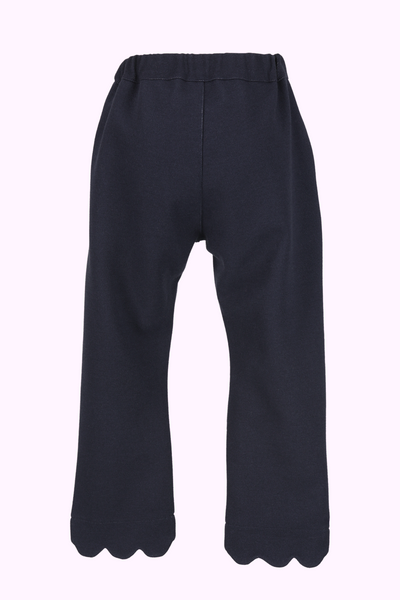 ハート刺繍デニム風スカラップパンツ(Sister)