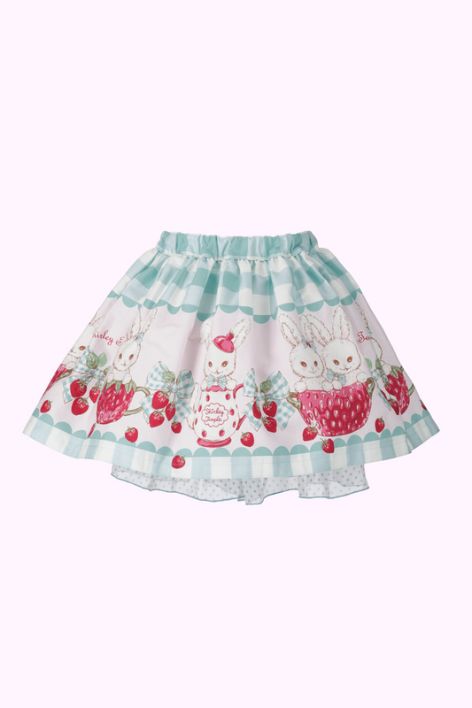 ストロベリーバニーティータイムプリントパンツインスカート（Toddler）