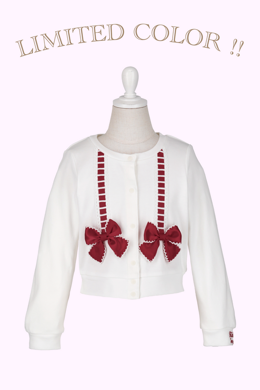 はしごリボンカットソーカーディガン（Toddler）