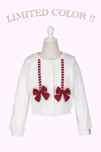 はしごリボンカットソーカーディガン（Baby）