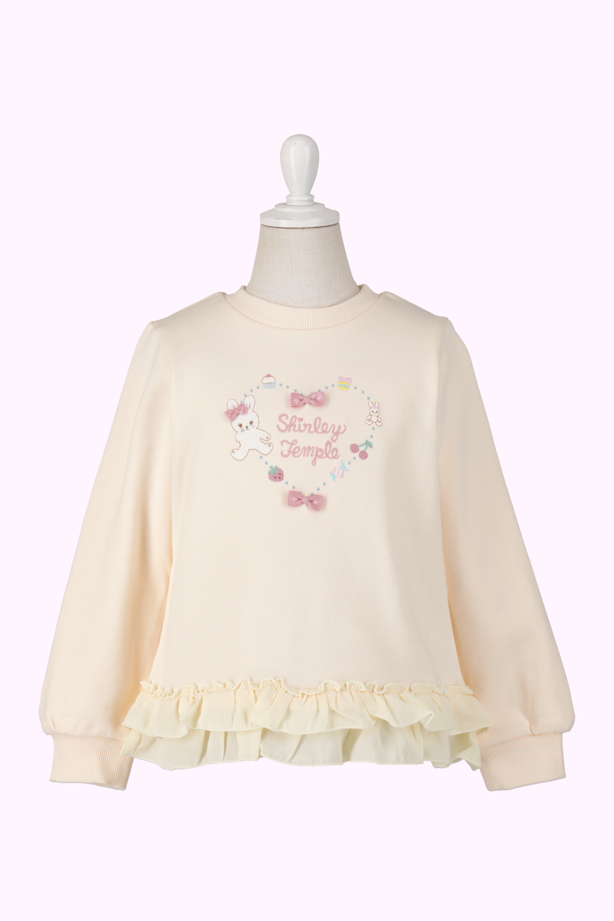 ラブリーモチーフ刺繍トレーナー（Toddler）