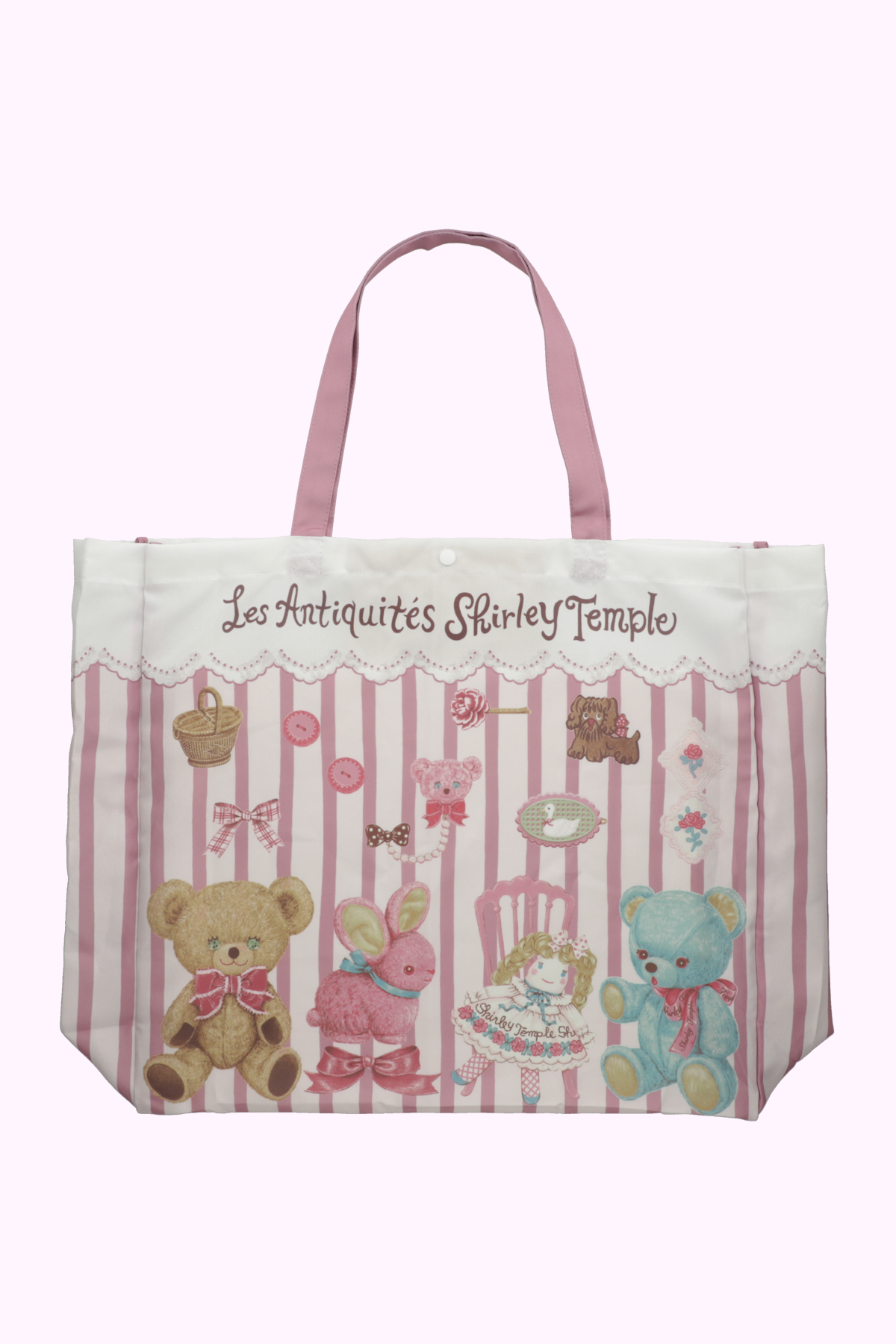 アンティークマーケットプリントエコバッグ(Lサイズ)