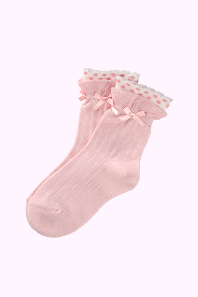 ドット透かし柄ソックス（17~20cm）