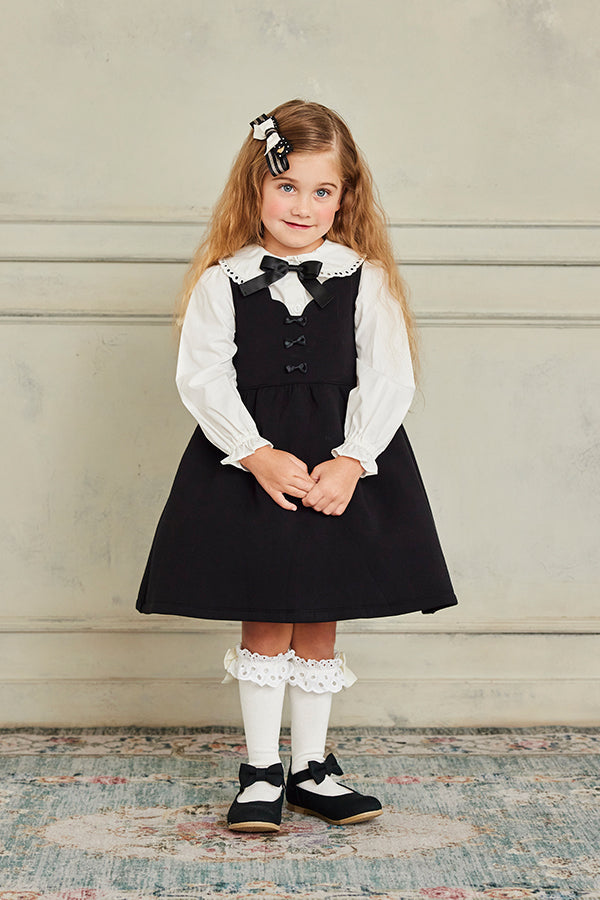 Shirley Temple 黒いフリル付きドレス 120cm Shirley Temple 黒いフリル付きドレス 120cm Shirley Temple