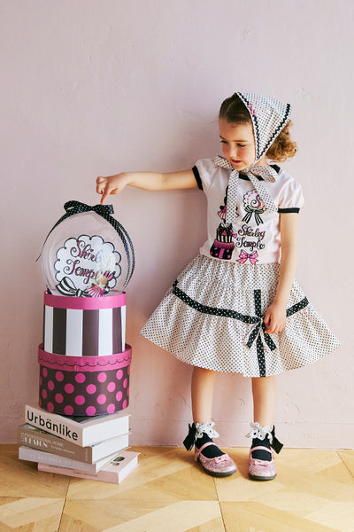 モノトーンドットティアードスカート（Toddler）