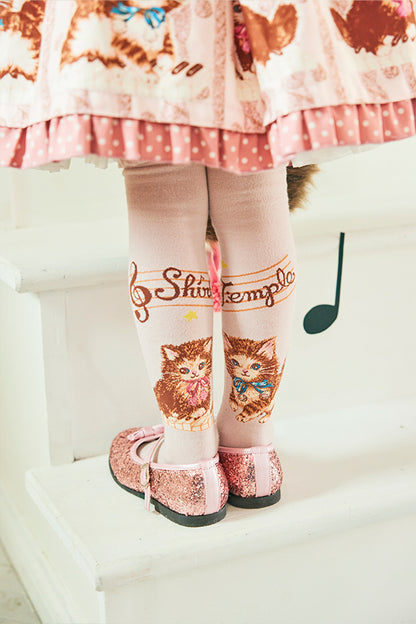 こねこ＆メロディーニーハイソックス（14～23cm）