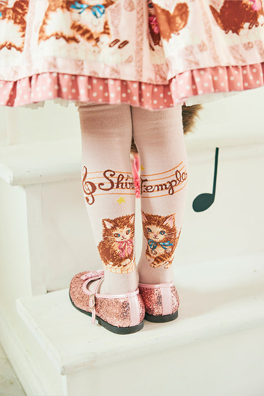 こねこ＆メロディーニーハイソックス（14～23cm）