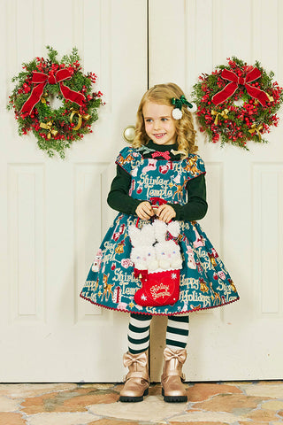 ハッピーホリデープリントワンピース（Toddler）
