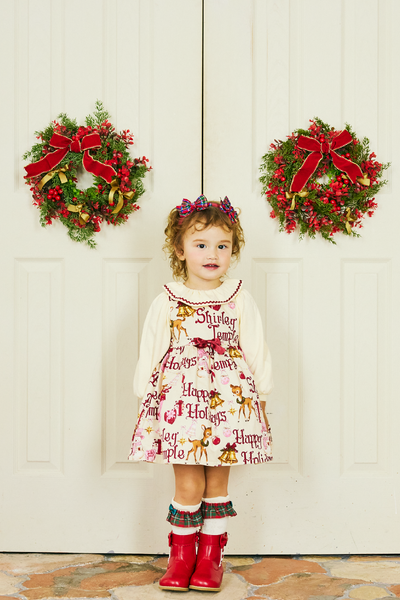 タータンチェックフリルハイソックス（13cm）