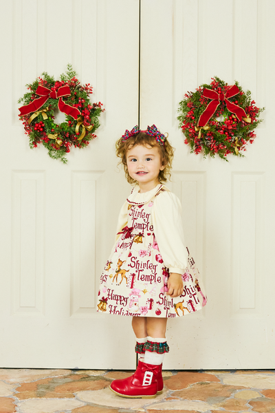 ハッピーホリデープリントドッキングワンピース（Baby）