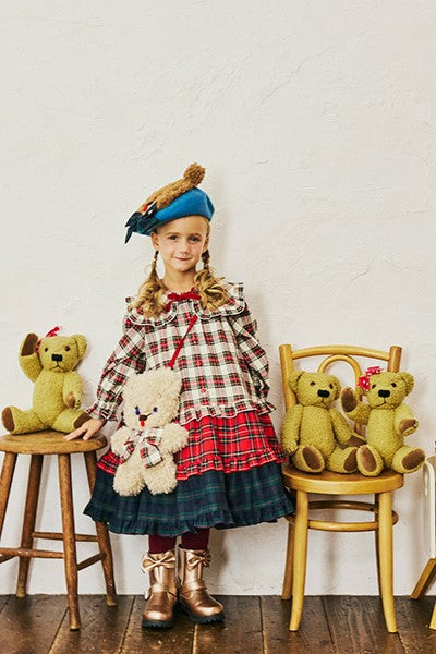 タータンフリルセーラーワンピース（Toddler）