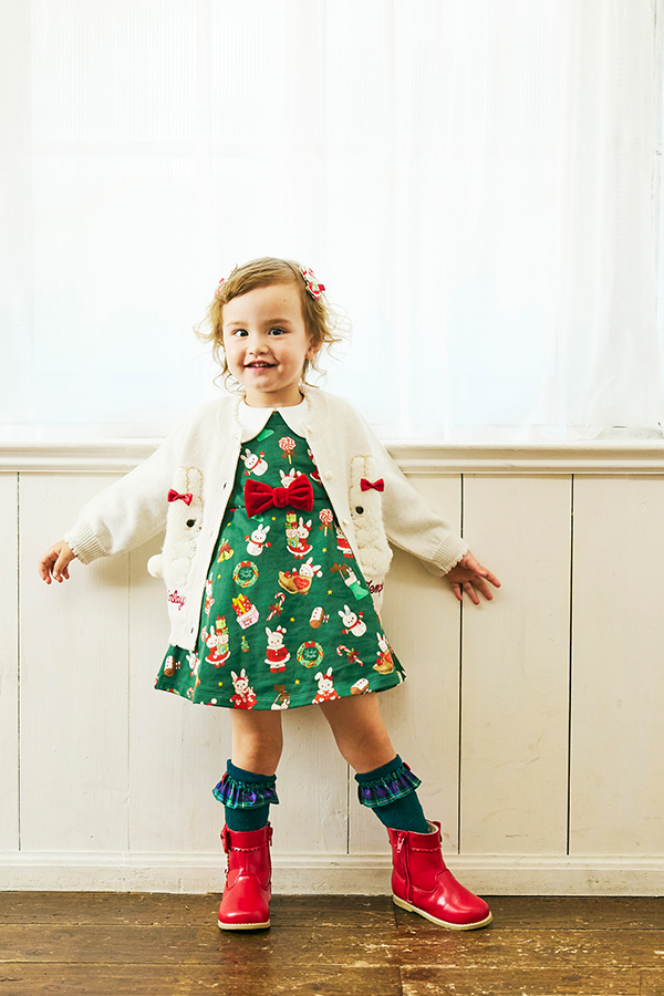 クリスマスシャルロットプリントワンピース（Toddler） – Shirley