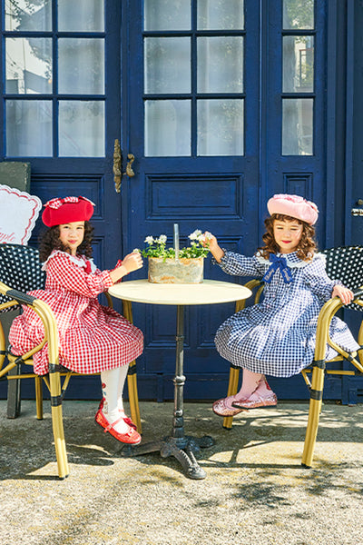 ギンガムハートボタンワンピース（Sister）