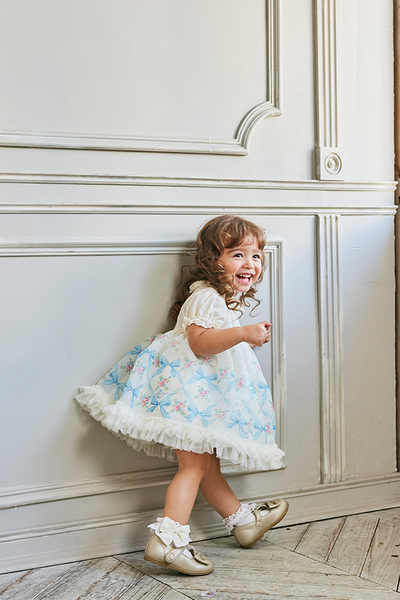 オーガンジーリボンフラワープリントワンピース（Baby）