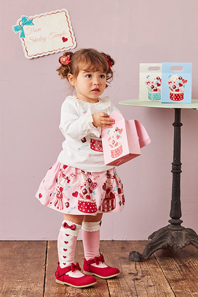 スイートハートプリントパンツ付きスカート（Baby）