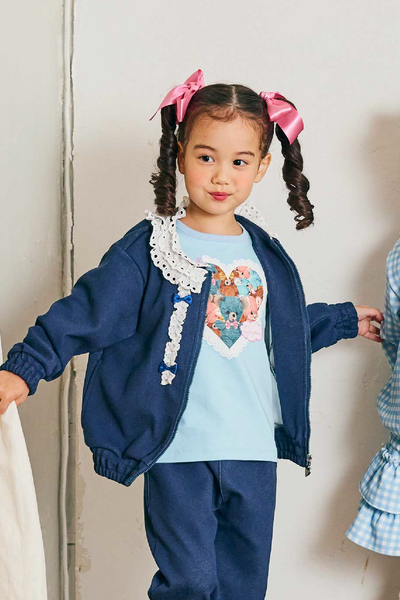フリル付きデニム風ジャケット(Toddler)