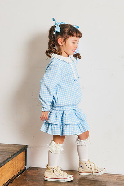 デニム風フリルスカート(Toddler)