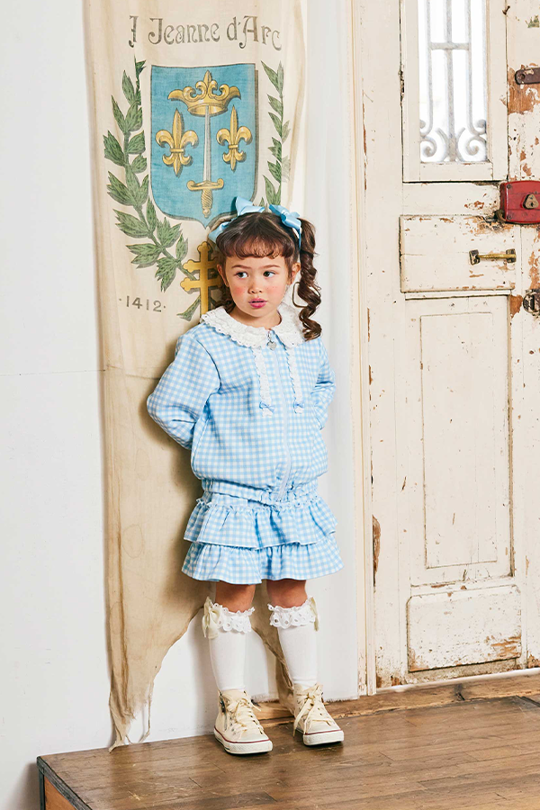 デニム風フリルスカート(Toddler) – Shirley Temple Online Store