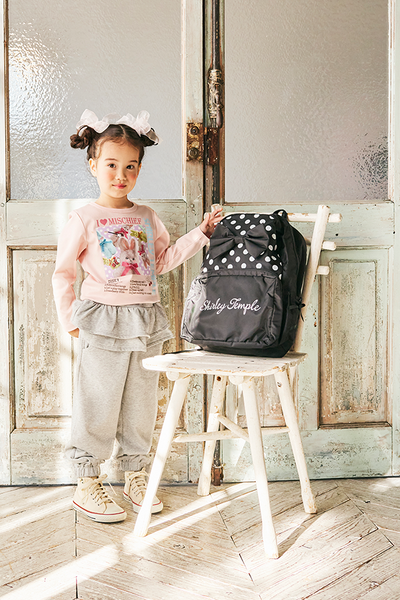 ドットリボンリュック