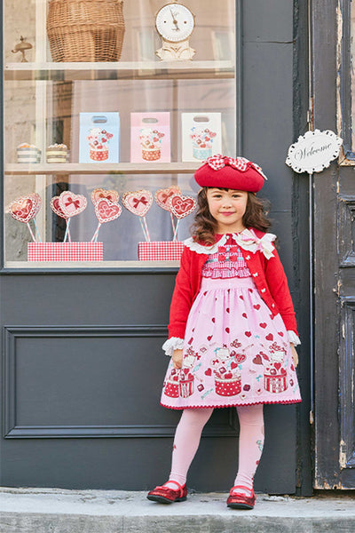 スイートハートプリントジャンパースカート（Toddler）