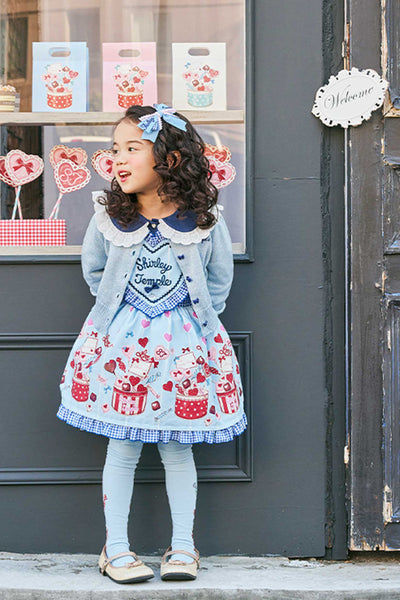 リボンボタンラメニットカーディガン（Toddler）