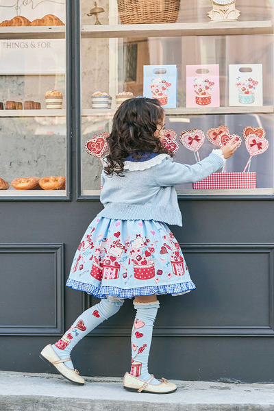 リボンボタンラメニットカーディガン（Toddler）