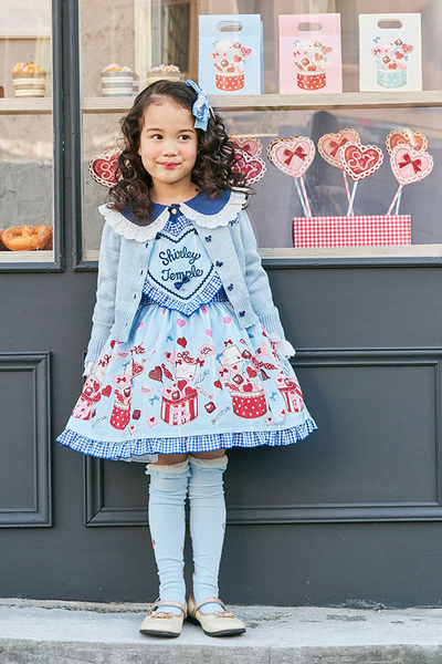 リボンボタンラメニットカーディガン（Toddler）