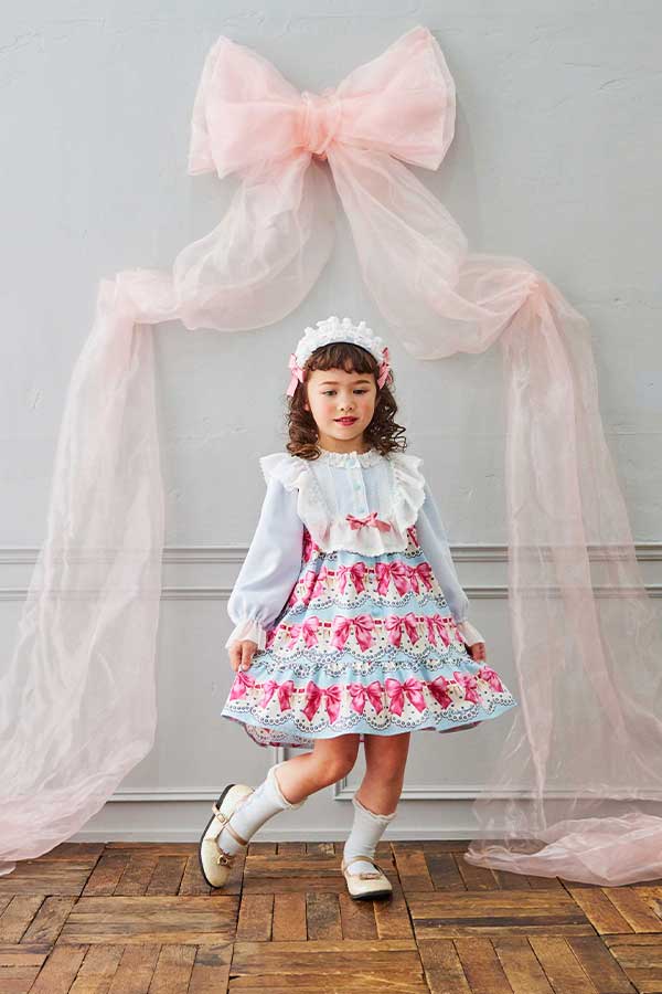 Ribbon＆Lace Print – Shirley Temple Online Store
