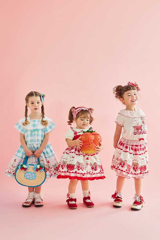 ストロベリーバニーティータイムプリントパンツインスカート（Toddler）