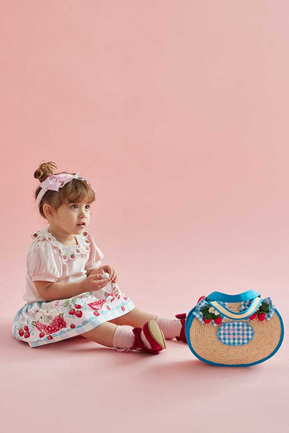 ストロベリーバニーティータイムプリントパンツ付きスカート（Baby）