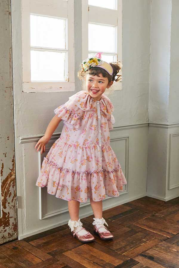 チュールブーケプリントワンピース（Toddler）