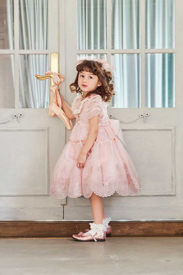 オーガンジートゥシューズレースドレス（Toddler）