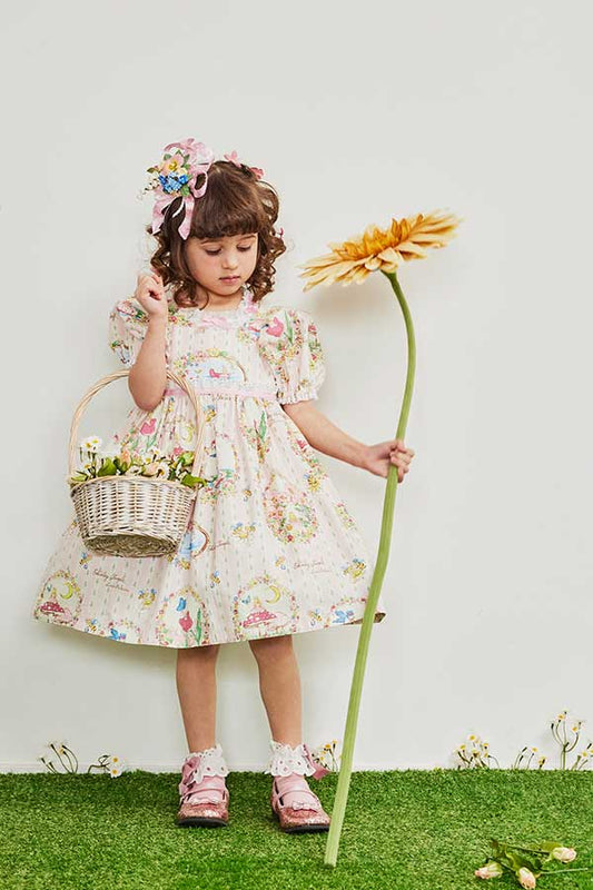 おやゆび姫フラワープリントワンピース（Toddler）
