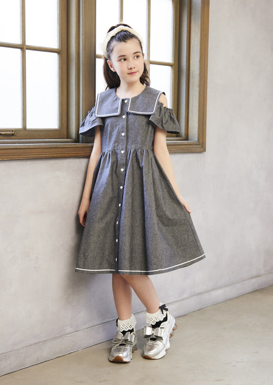 オフショルセーラーワンピース（Toddler）