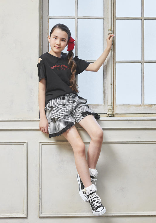 カフェメニューオフショルTシャツ（Toddler）