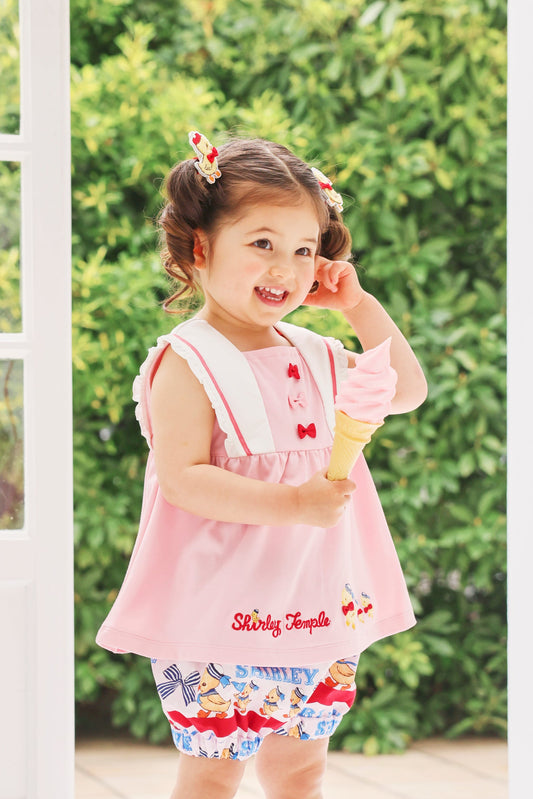 アヒルおさんぽアップリケセーラーTシャツ（Toddler）
