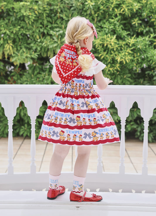 アヒルおさんぽプリントジャンパースカート（Toddler）