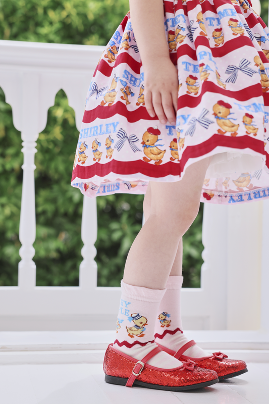 アヒルおさんぽソックス（14～23cm）