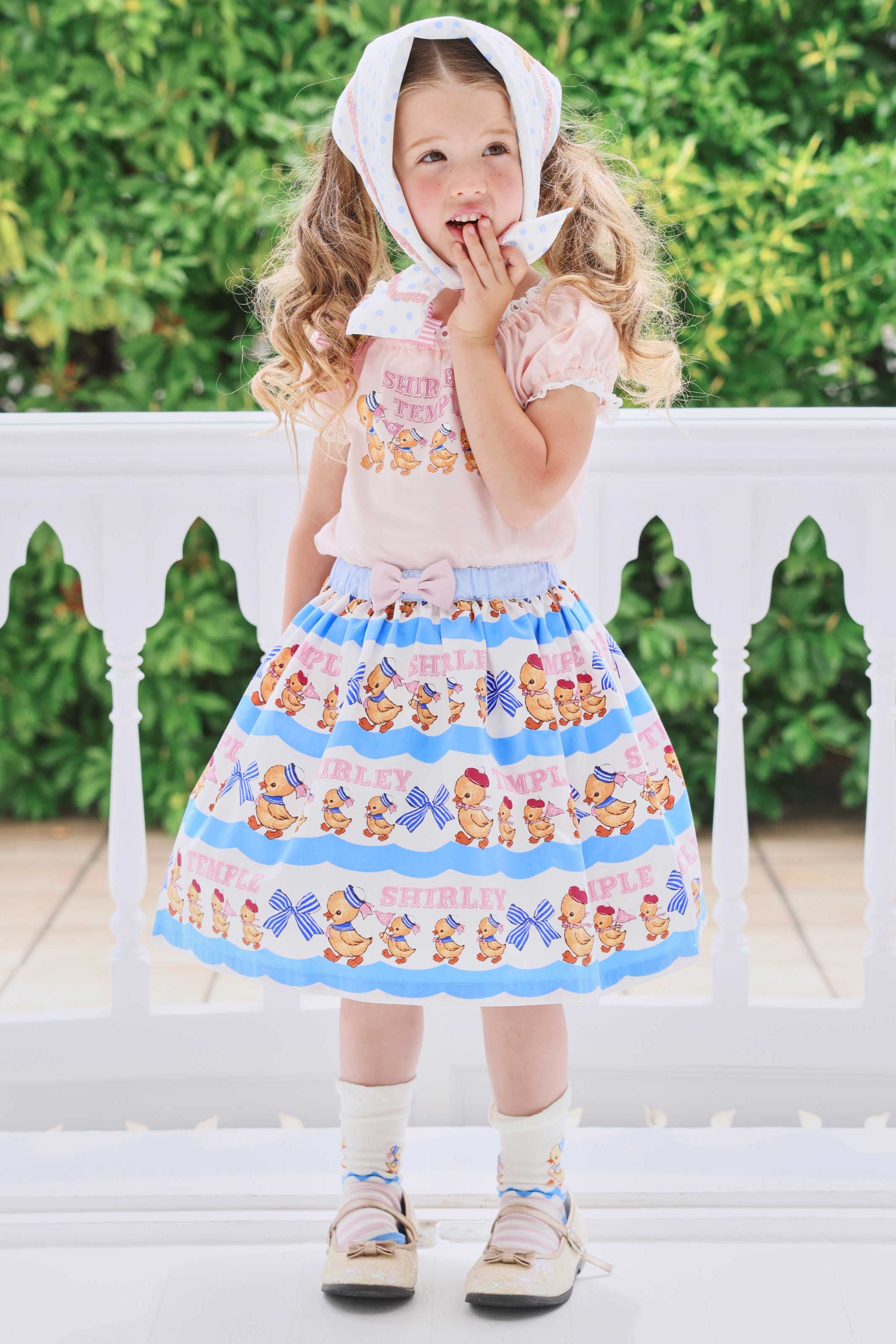 アヒルおさんぽプリントスカート（Toddler） – Shirley Temple Online