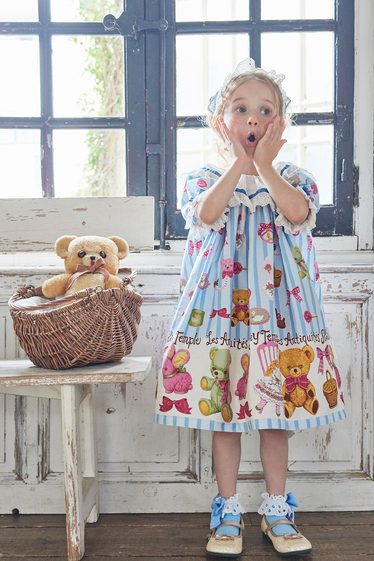 アンティークマーケットプリントワンピース（Toddler）