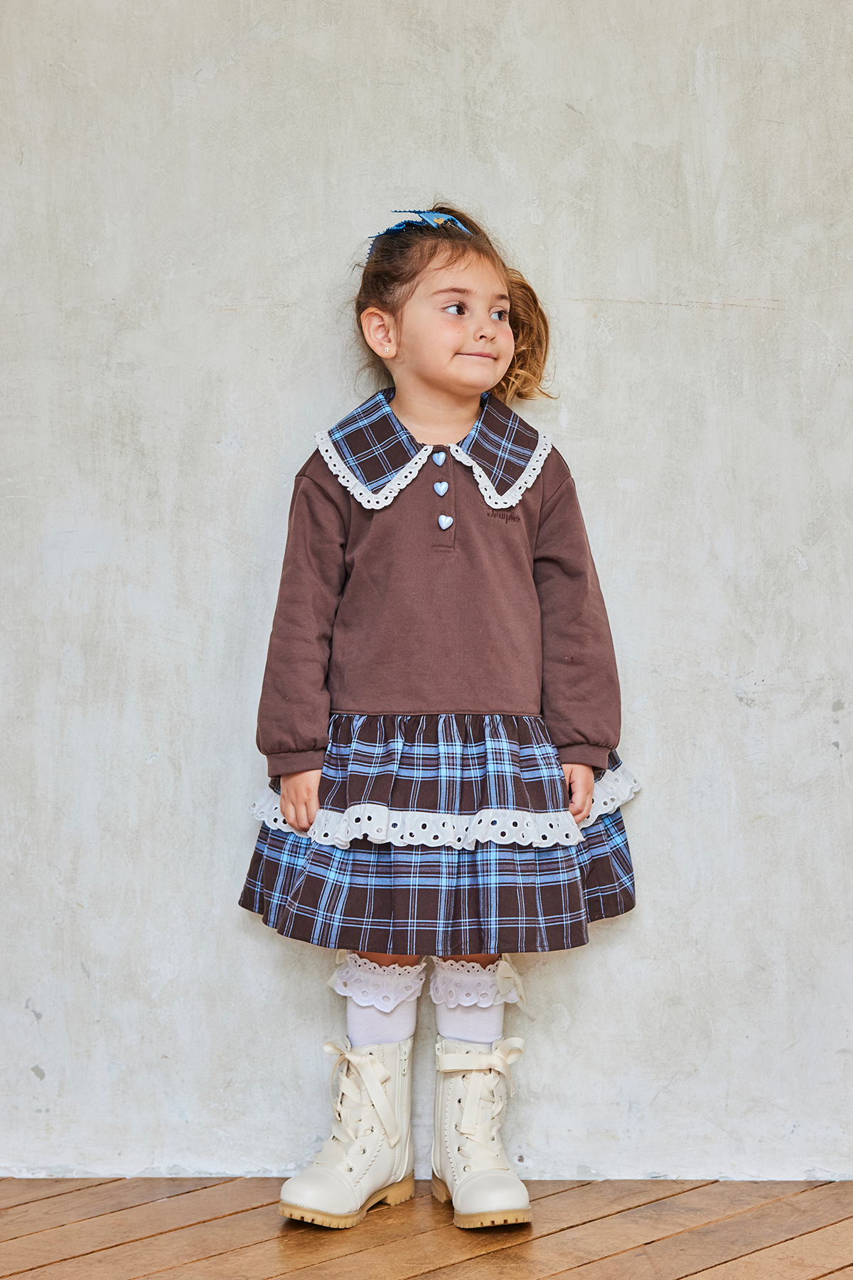 チェックドッキングワンピース（Toddler）