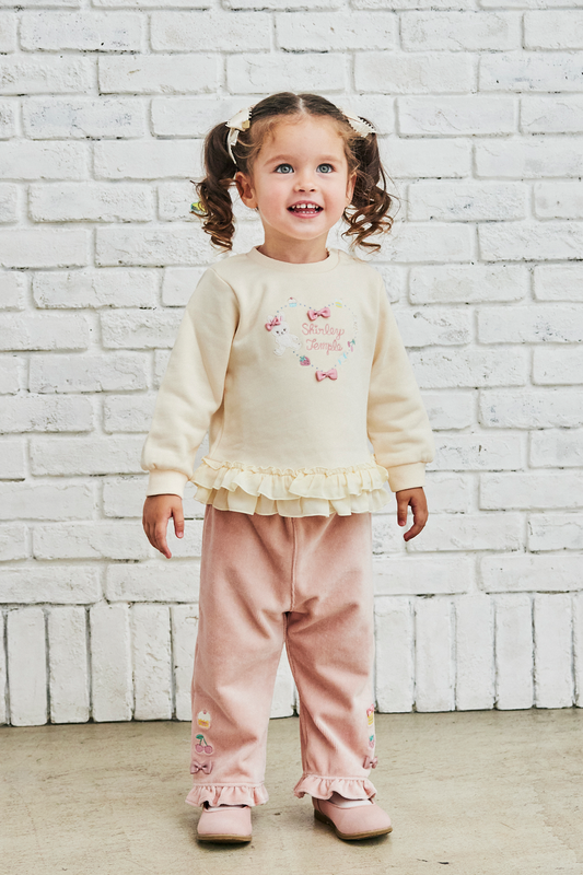ラブリーモチーフ刺繍トレーナー（Toddler）