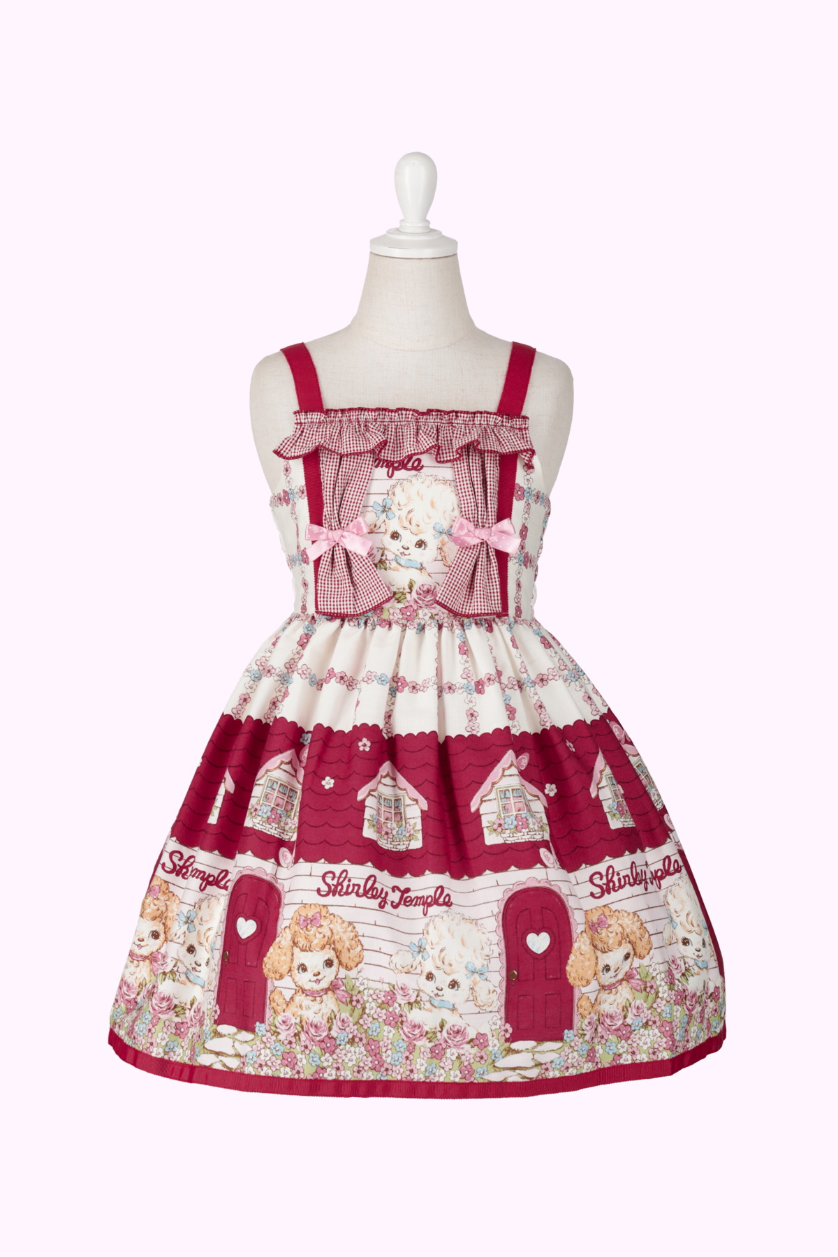 わんちゃんフラワーハウスプリントジャンパースカート（Toddler）