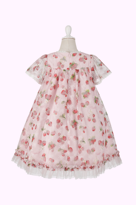 ストロベリーレースプリントドレス（Toddler）