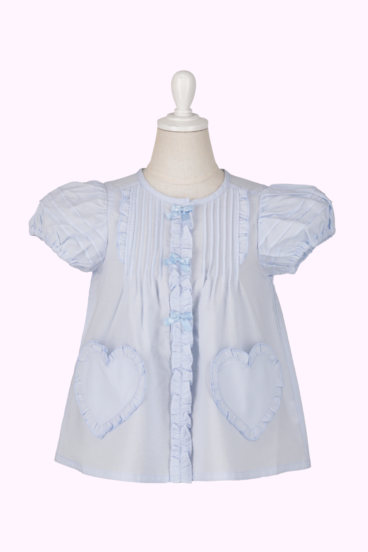 ピンタックハートフリルオーバーブラウス（Toddler）