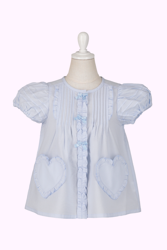 ピンタックハートフリルオーバーブラウス（Toddler）